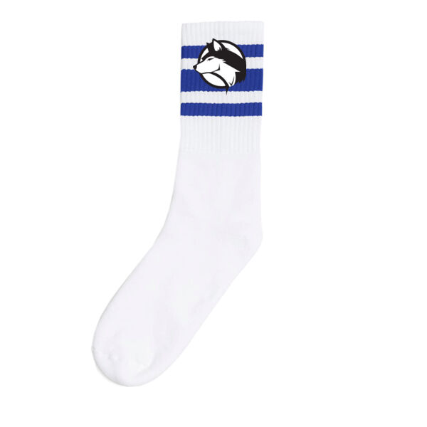 SOCCO - USA-Made Striped Crew Socks - Embroidered Logos Thumbnail