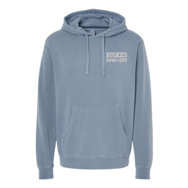 Independent Trading Co - Unisex Midweight Pigment-Dyed Hooded Sweatshirt - Embroidered Logo Thumbnail